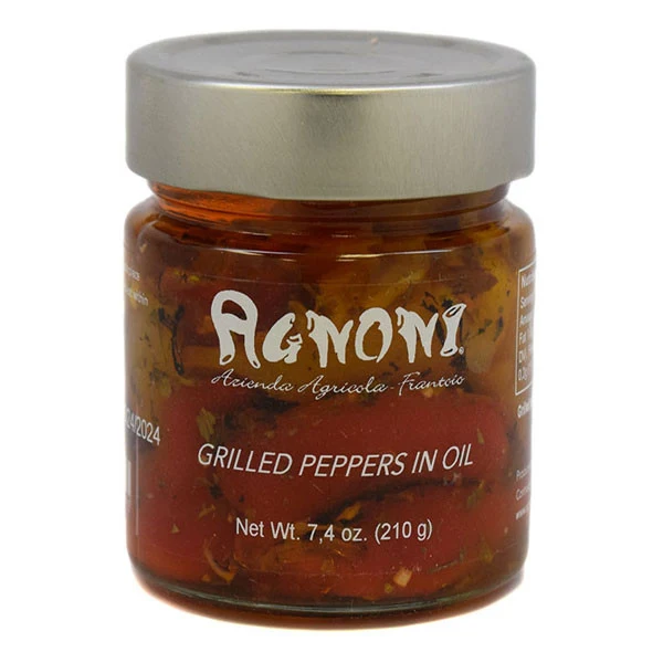 Agnoni Grilled Peppers in EVOO 210g