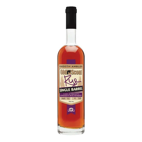 Smooth Ambler Old Scout 4 year Cask Strength Single Barrel Rye Whiskey (58.5% ABV) 750mL