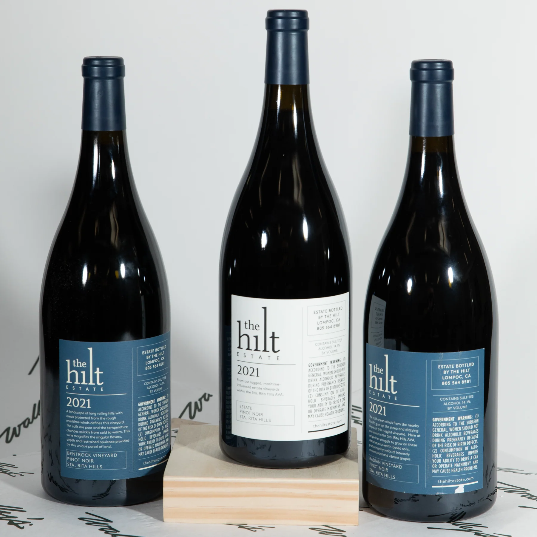 Three-Bottle 2021 The Hilt Pinot Noir Magnum Set - Image 2